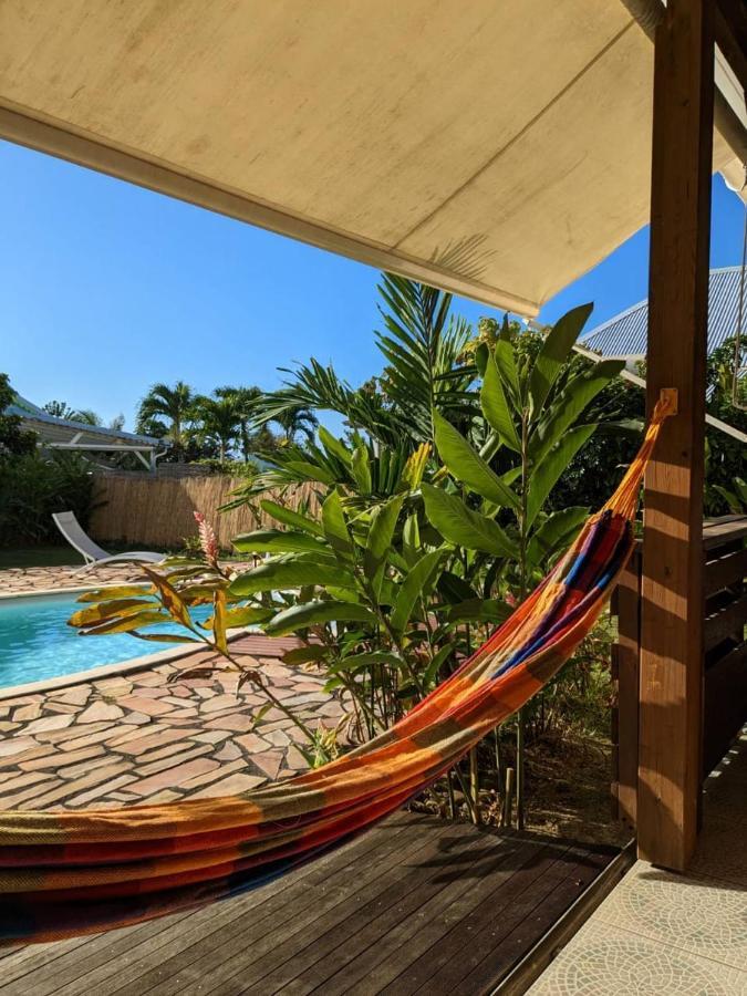 Charmante Villa Creole Climatisee, Jardin Tropical Et Piscine Prives Lamentin Kültér fotó